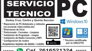 reparacion portatiles mendoza Servicio Tecnico de PC - Notebooks